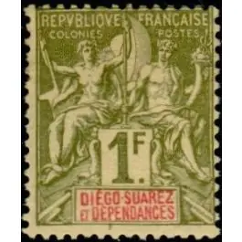 Prix Bas Timbre de collection Diego Suarez - 37