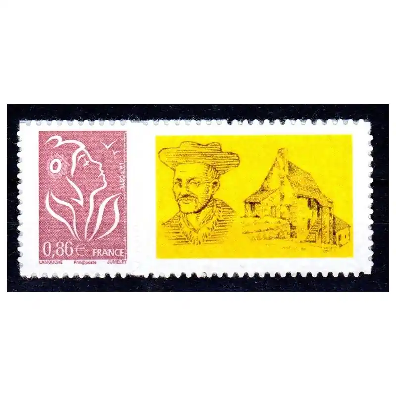 Timbre Personnalisé n°3969A avec vignette "Logo personnalisé Rabelais" Autoadhésif Pas Cher