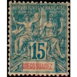 Offre Limitée Timbre de collection Diego Suarez - 43