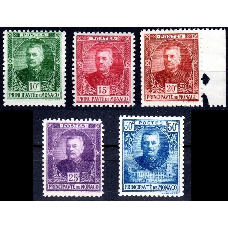 Commander Maintenant Timbre Monaco n°65 à 69 Prince Louis II Neuf sans charnière