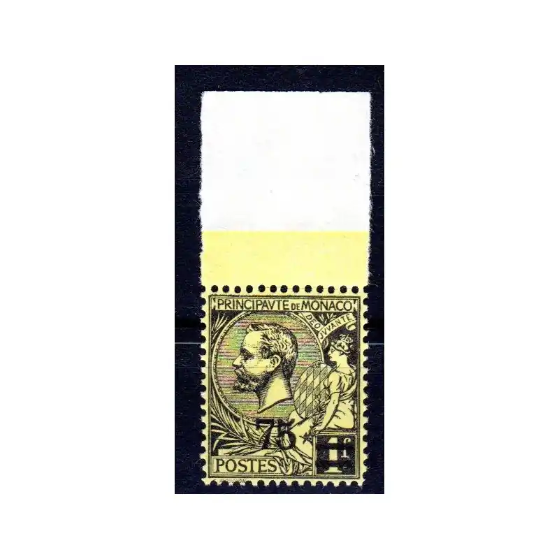 Nouvelle Collection Timbre Monaco n°71 Timbres de 1891-1920 surchargés Neuf sans charnière