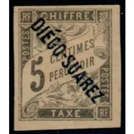 Promotion Saisonnière Timbre de collection Diego Suarez - Taxe 07