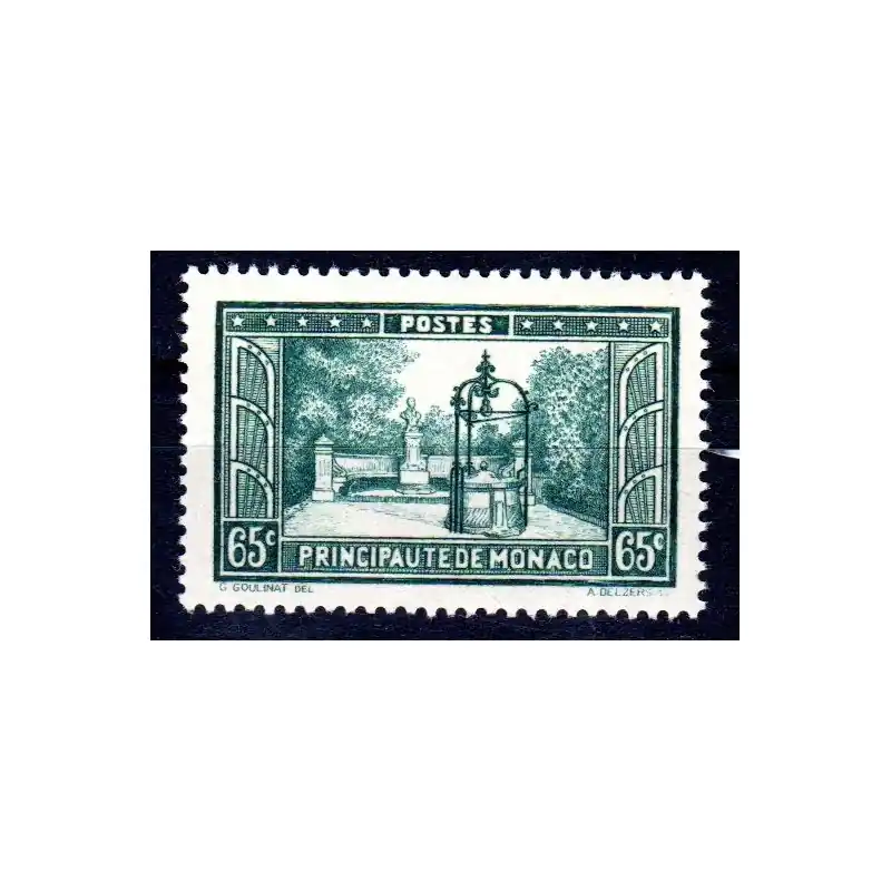 Timbre Monaco n°124 Paysages de la Principauté Neuf sans charnière Usine Directe