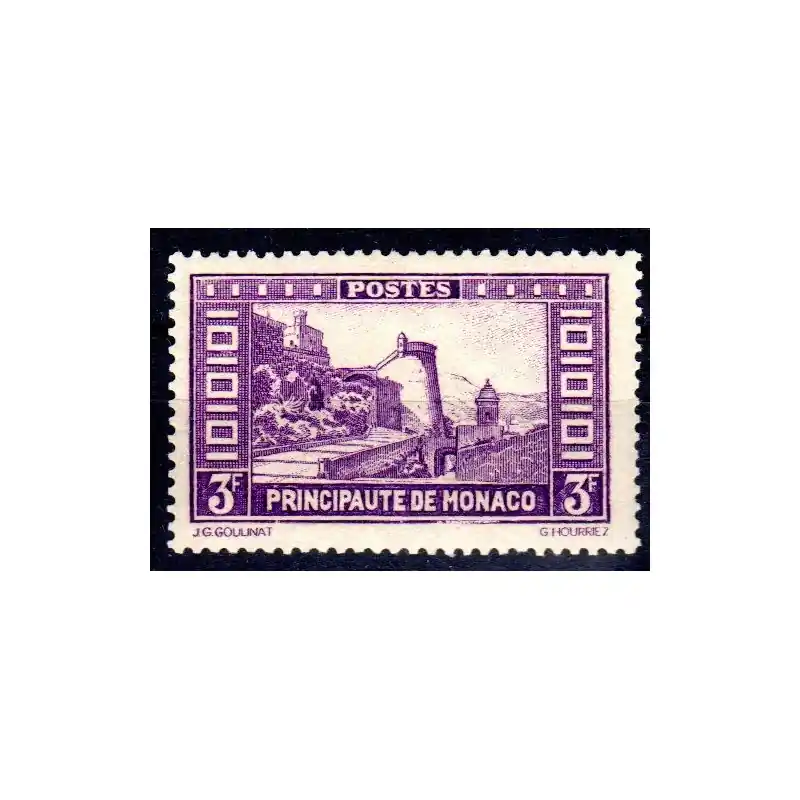 Livraison Express Timbre Monaco n°130 Paysages de la Principauté Neuf sans charnière