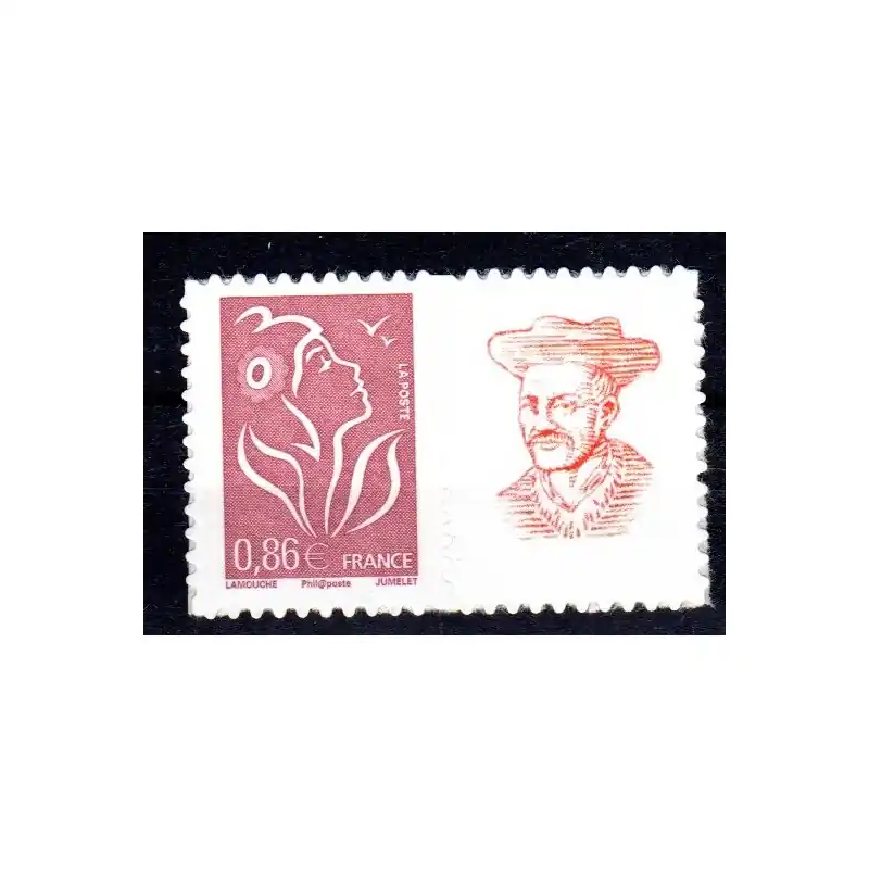 Paiement Sécurisé Timbre Personnalisé n°3969Aa avec vignette "Logo personnalisé Rabelais" Autoadhésif