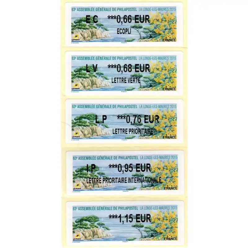 Vignettes LISA 2015 63ème assemblée générale Philapostel Expédié Aujourd’hui