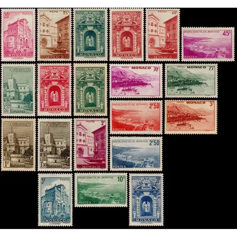 Offre Limitée Timbre Monaco n°169 à 183 Vues de la Principauté  Neuf sans charnière
