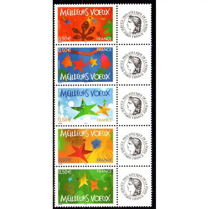 Jusqu’à Épuisement Des Stocks Timbre Personnalisé n°3722A à 3726A avec vignette "Cérès" / "Timbres personnalisés"