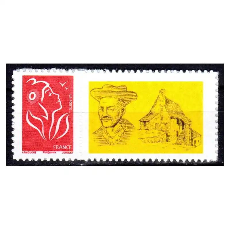 Timbre Personnalisé n°3802Ab avec grande vignette "Logo personnalisé Rabelais" Autoadhésif Nouvel Arrivage