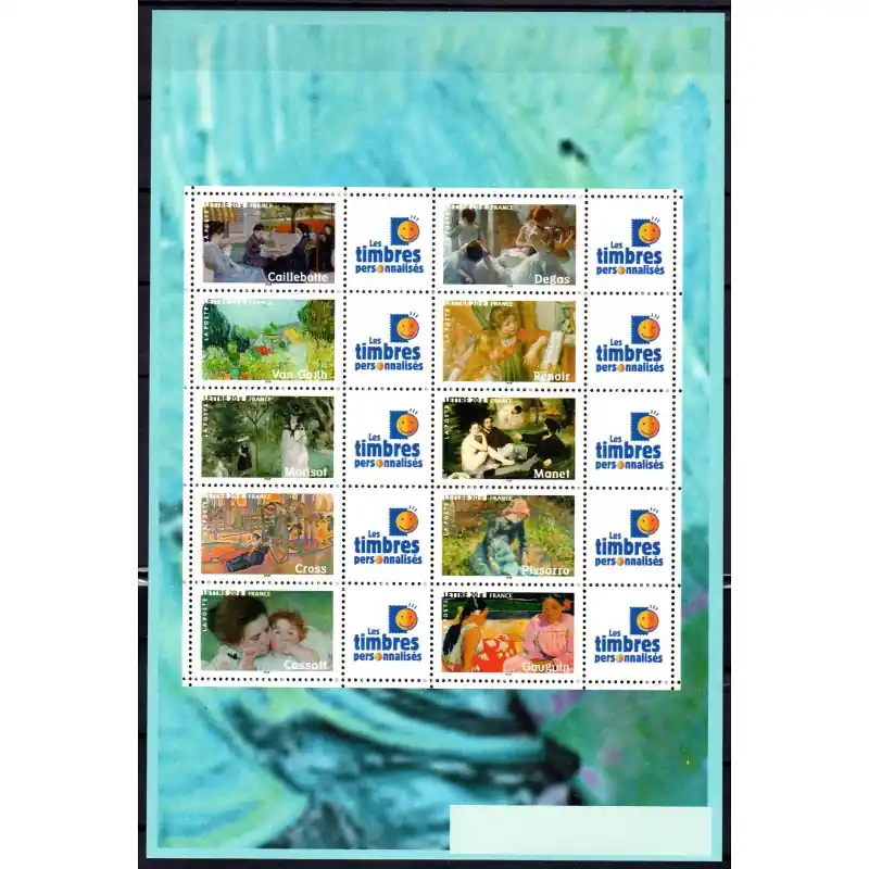 Offre Limitée Timbre Personnalisé Feuille n°F3866A avec vignette "Timbres personnalisés"