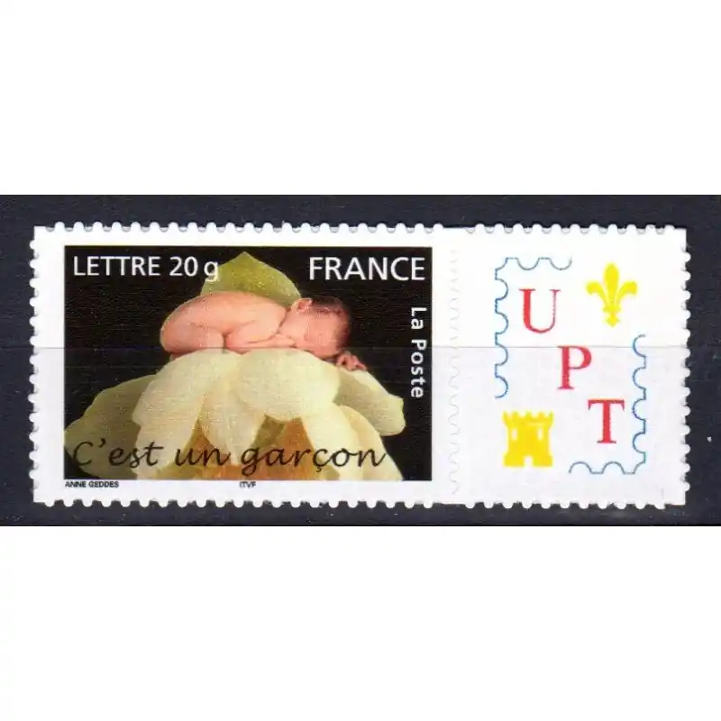 Paiement Sécurisé Timbre Personnalisé n°3805B avec vignette "Logo personnalisé UPT" Autoadhésif