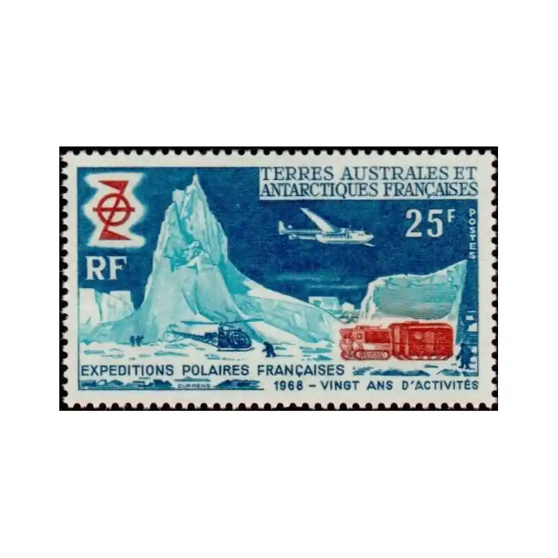 Timbre TAAF n°31 Fait Main