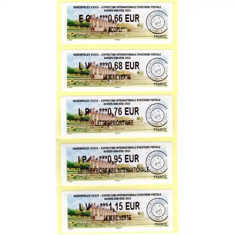 Petit Prix Vignettes LISA 2015 Marcophilex Auvers-sur-Oise