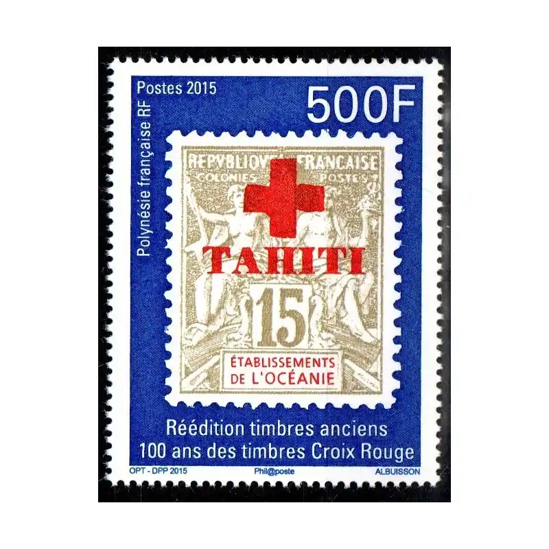 Timbre Polynésie n°1094 100 ans des timbres Croix Rouge Promotion Saisonnière