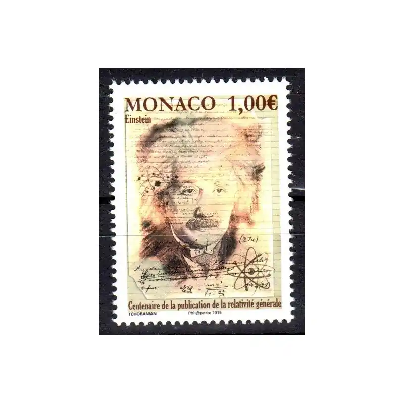 Offre Du Jour Timbre Monaco n°3004 Centenaire de la publication des Travaux d'Einstein sur la relativité générale