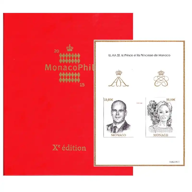Monaco Bloc Feuillet n°103 Encart "Monacophil 2015" Satisfait Ou Remboursé