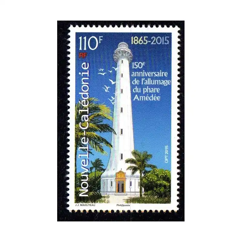 Timbre Nouvelle Calédonie n°1250 150ème anniversaire de l'allumage du phare Amédée Certifié