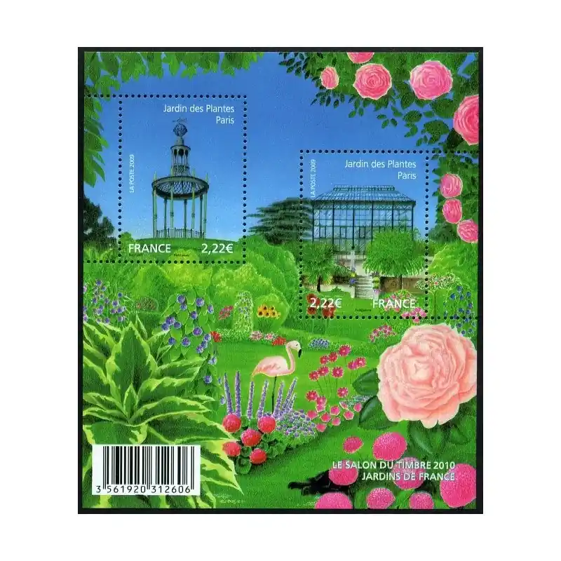 Prix Promo France Feuillet n°4384 Jardins de France. Le Jardin des Plantes à Paris