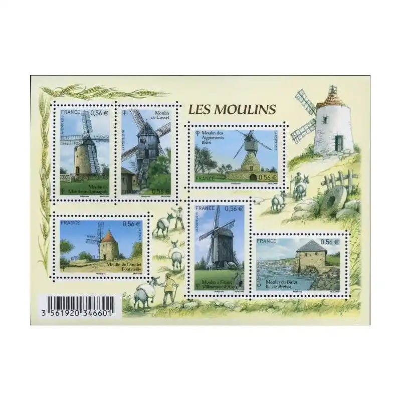 France Feuillet n°4485 Les moulins Livraison Express