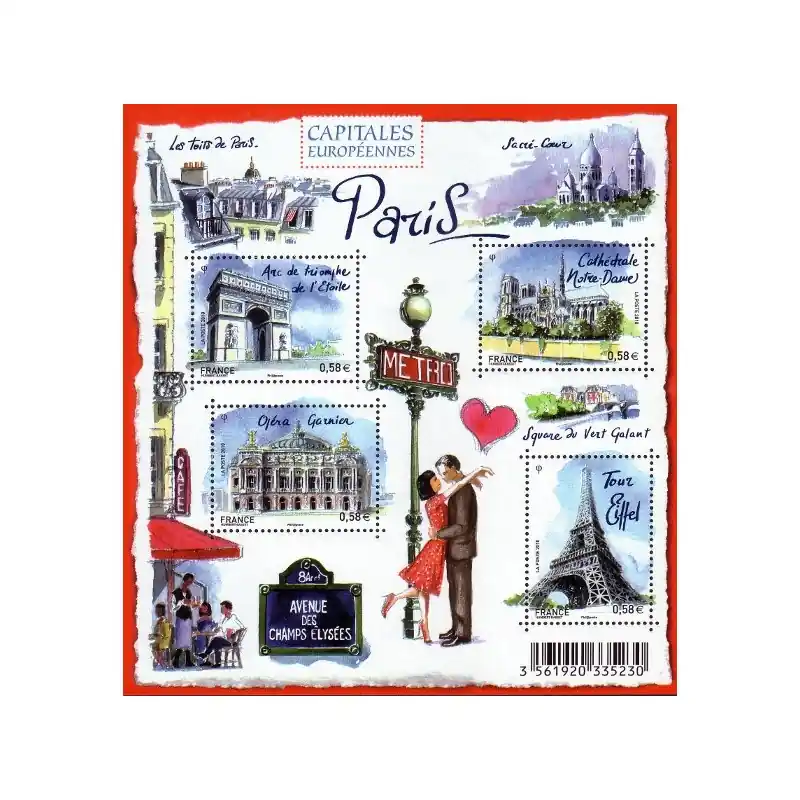 Meilleure Vente France Feuillet n°4514 Capitales européennes. Paris