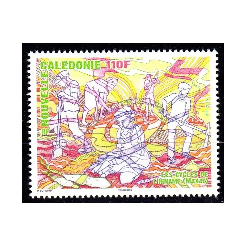 Pas Cher Timbre Nouvelle Calédonie n°1247 Les cycles de l'Igname