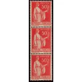 Meilleure Qualité Timbre de collection France - 0283d - bande de 3 issue de roulette