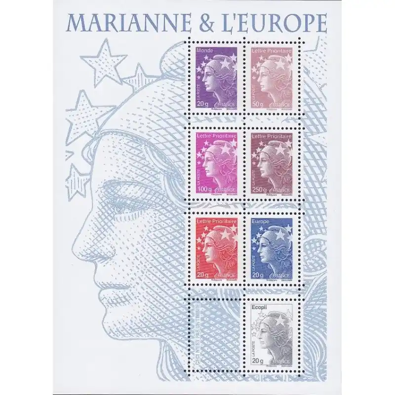 Commande En Gros France Feuillet n°4614 Marianne et l'Europe
