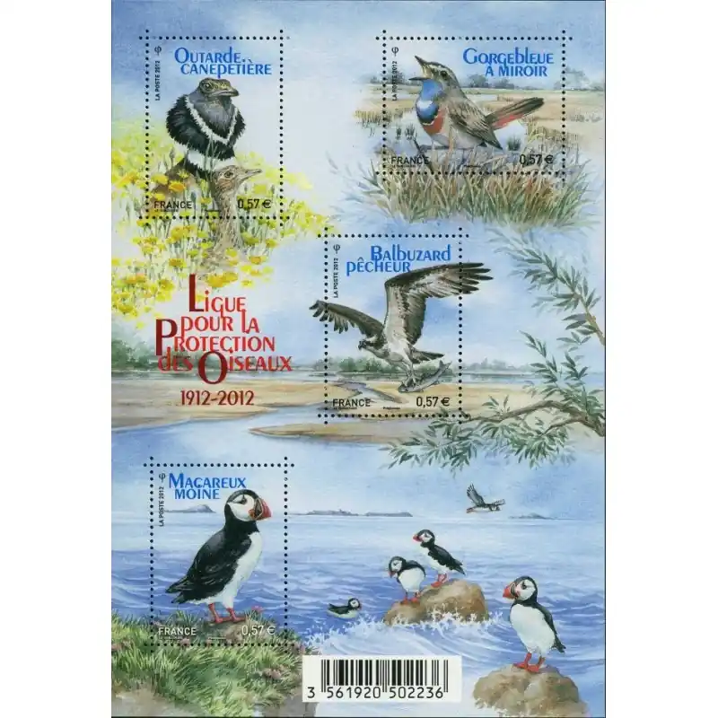 Nouvel Arrivage France Feuillet n°4656 Centenaire de la Ligue pour la Protection des Oiseaux