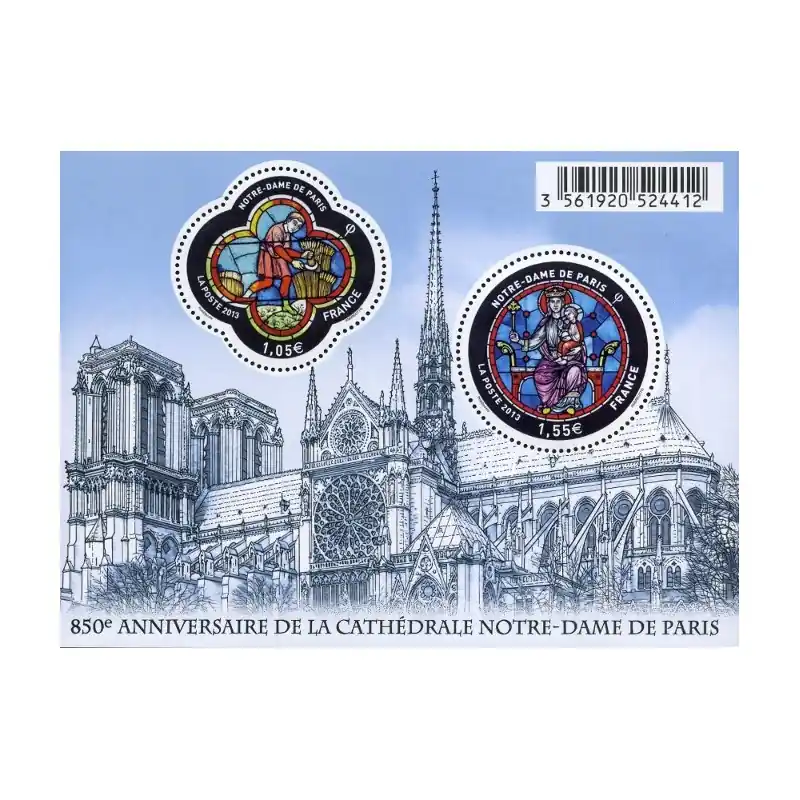 France Feuillet n°4714 850ème anniversaire de la cathédrale Notre-Dame de Paris Paiement Sécurisé