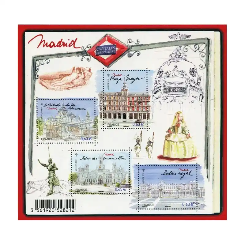 France Feuillet n°4730 Capitales européennes. Madrid (Espagne) En Vogue