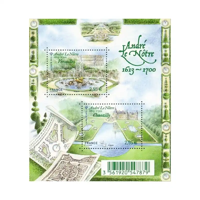 France Feuillet n°4751 Jardins de France. André Le Nôtre (1613-1700) Usine Directe