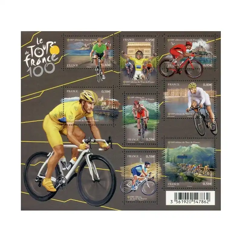 Garantie Incluse France Feuillet n°4755 Cyclisme. 100ème édition du Tour de France