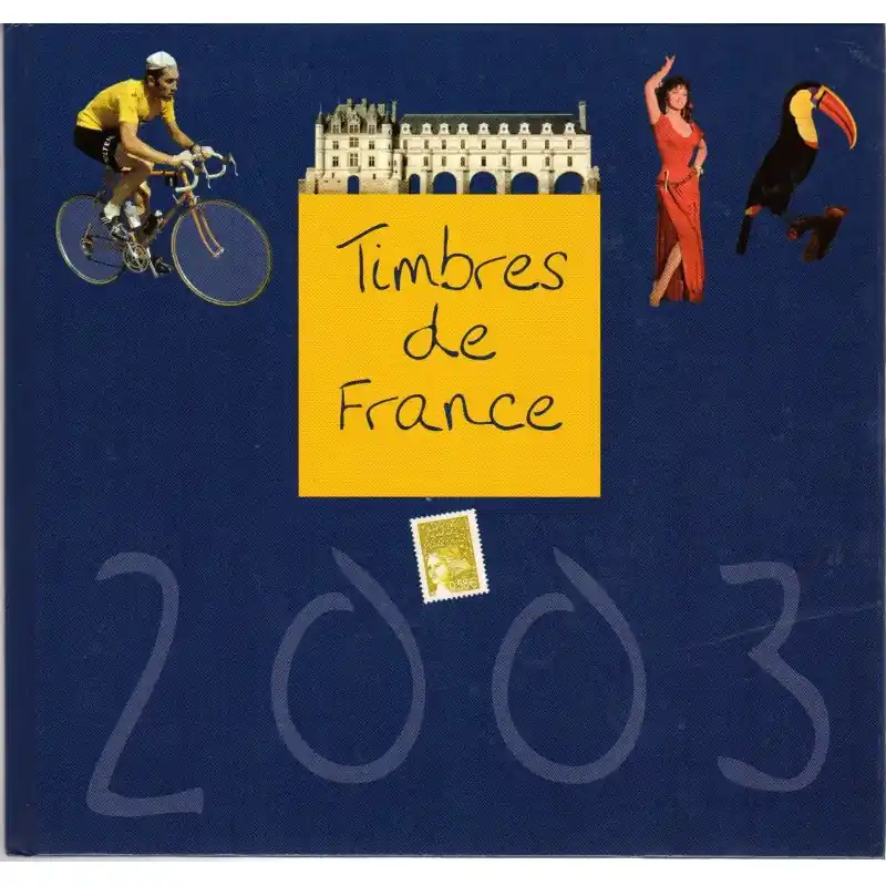 Expédié Aujourd’hui Le Livre des Timbres France 2003 - complet + étui + timbres neufs