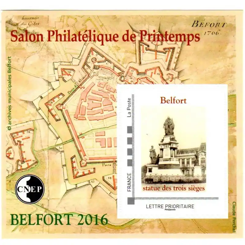 Nouvel Arrivage Bloc CNEP n°71 "Salon Philatélique de Printemps 2016" Belfort 2016