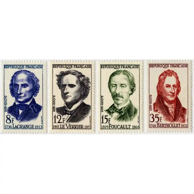 Petit Prix Timbre France N°1146 à 1149 Grands savants Neuf **
