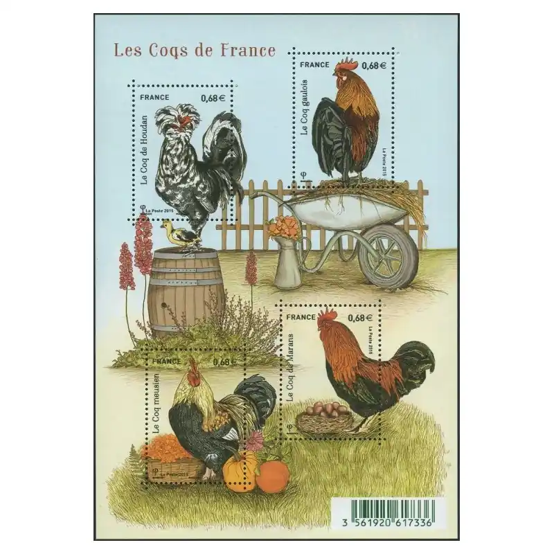 France Feuillet n°5008 Les coqs de France Artisanat
