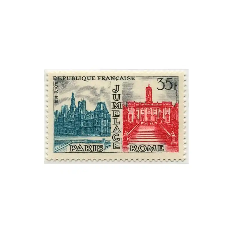 Prix Bas Timbre France N°1176 Jumelage Paris-Rome Neuf **