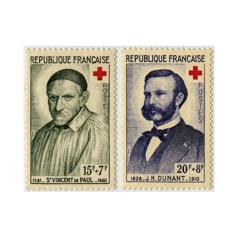 Petit Prix Timbre France N°1187 et 1188 Au profit de la Croix-Rouge Neuf **