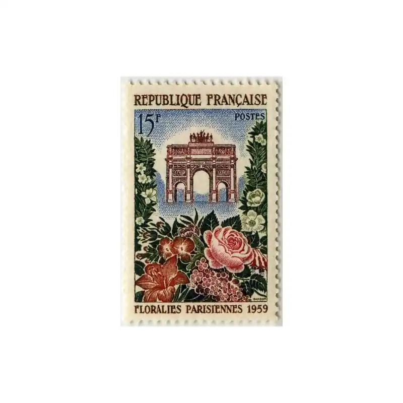 Timbre France N°1189 Floralies parisiennes Neuf ** Exclusif