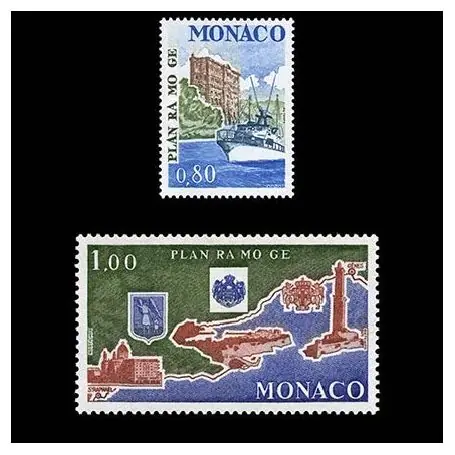 Top Vente Timbre de collection de Monaco N° 1134/35 neuf sans charnière