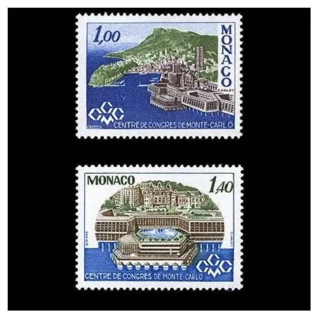 Timbre de collection de Monaco N° 1136/37 neuf sans charnière Livraison Express