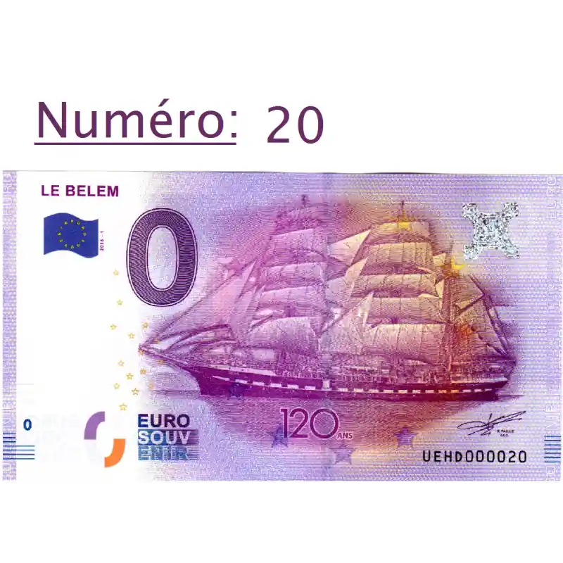 Billet touristique 0 € N°20 - Le Belem 120 ans Offre Spéciale