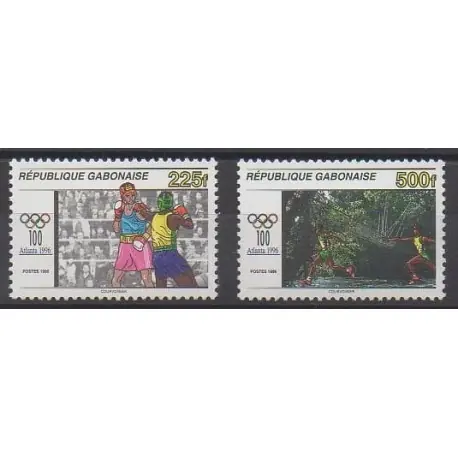 Promotion Gabon - 1996 - No 872/873 - Jeux Olympiques d'été