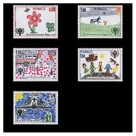 Timbre de collection de Monaco N° 1181/85 neuf sans charnière Réduction
