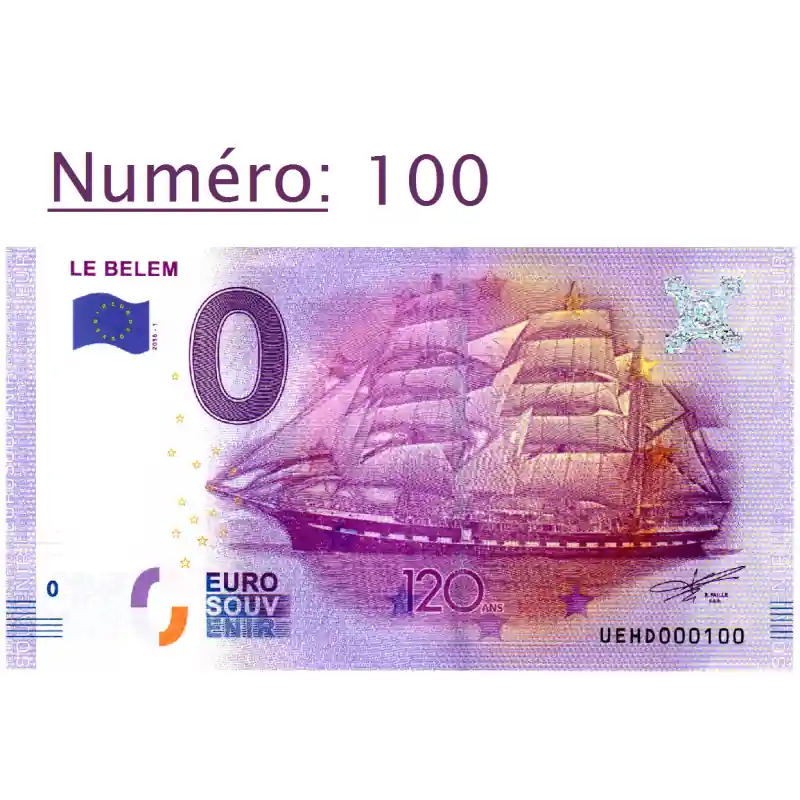 Must-Have Billet touristique 0 € N°100 - Le Belem 120 ans
