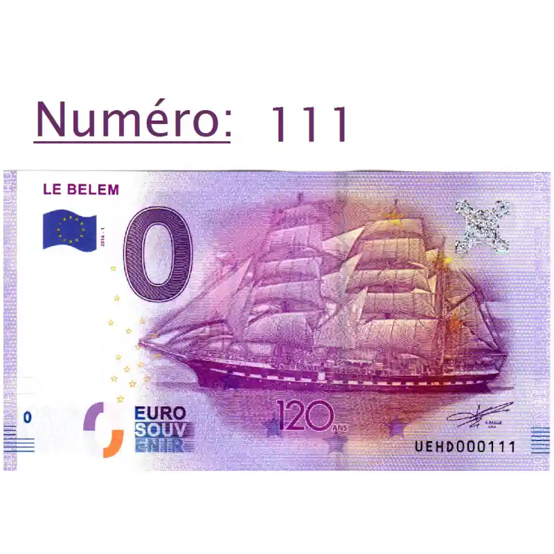 Commander Maintenant Billet touristique 0 € N°111 - Le Belem 120 ans