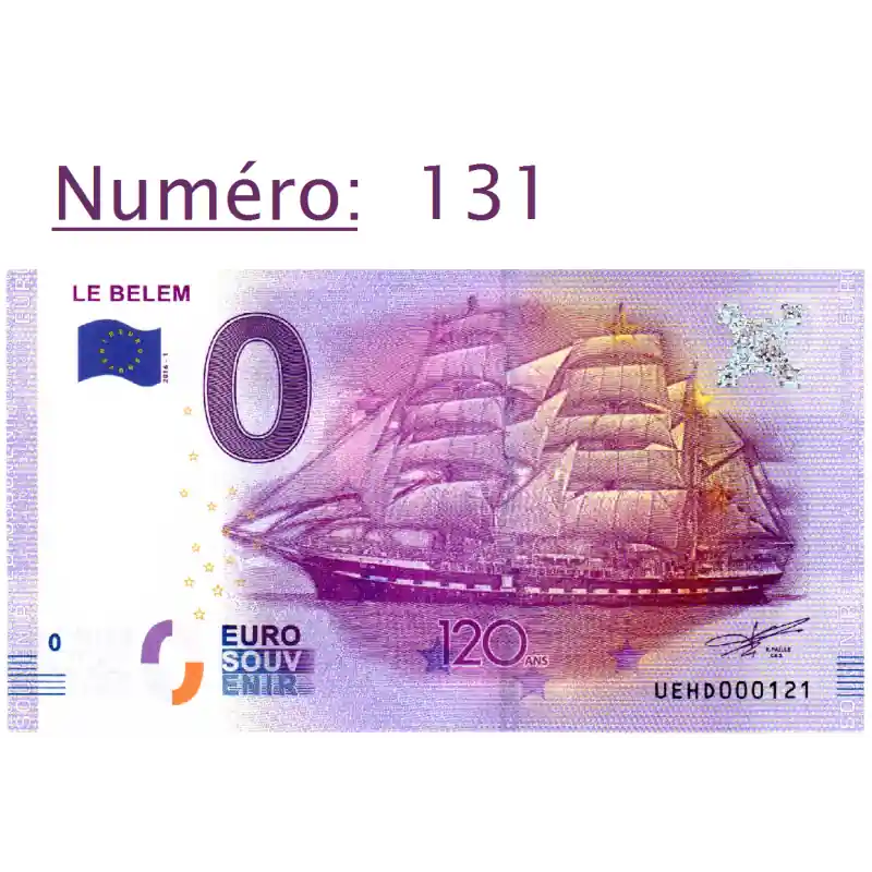Billet touristique 0 € N°131 - Le Belem 120 ans Bon Marché
