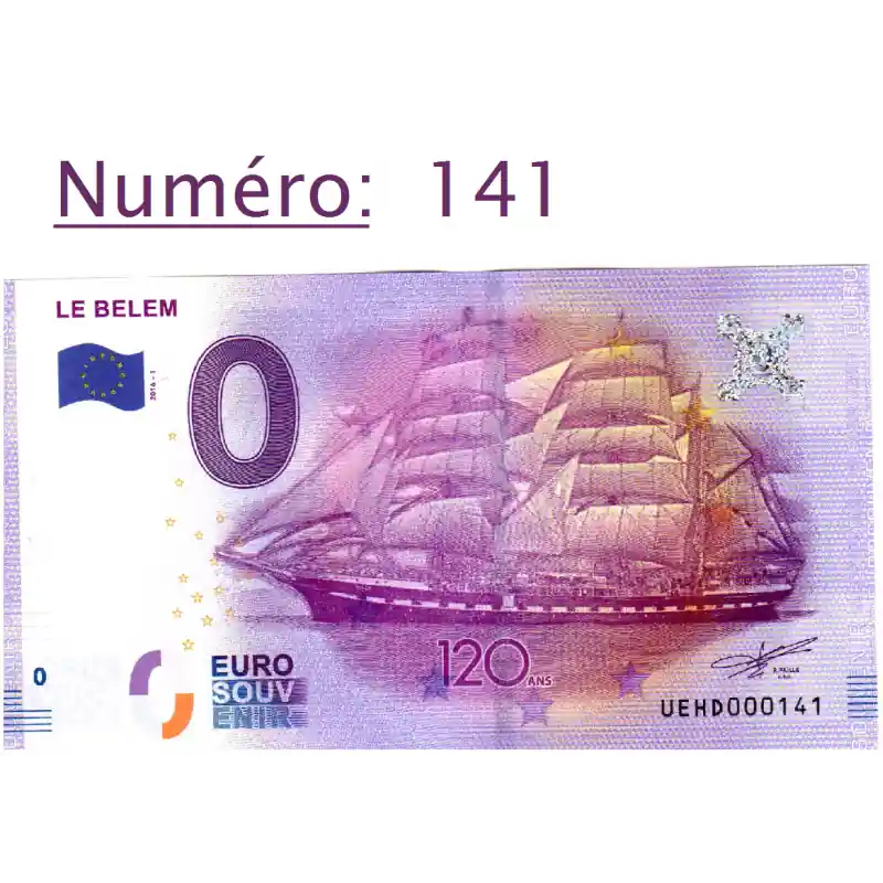 Vente Flash Billet touristique 0 € N°141 - Le Belem 120 ans