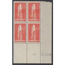 Produit De Marque Timbre de collection France - 0395 Coin Dat (1938)