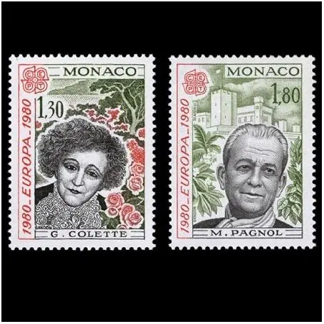 Europa 1980 Timbre de collection de Monaco N° 1224/25 neuf sans charnière Livraison Mondiale